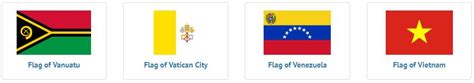 Flags of Countries that Start with V – Countryaah.com.